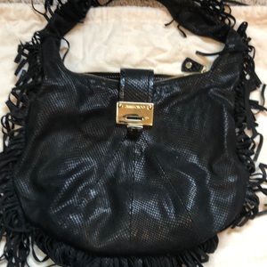 Jimmy Choo Snakeskin Roxie Hobo